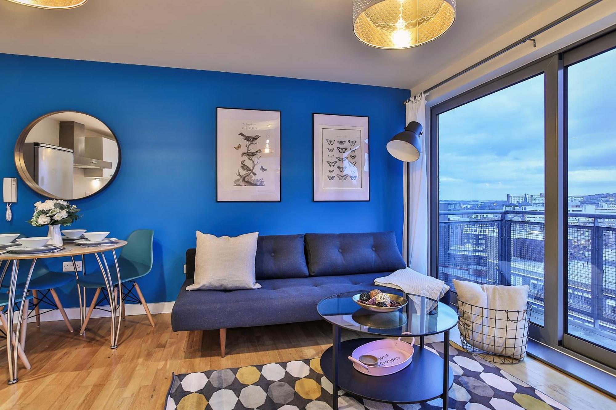 Skyview Apartment By Noknokstay - City Centre With Parking - Group, Family, Business Sheffield Eksteriør billede
