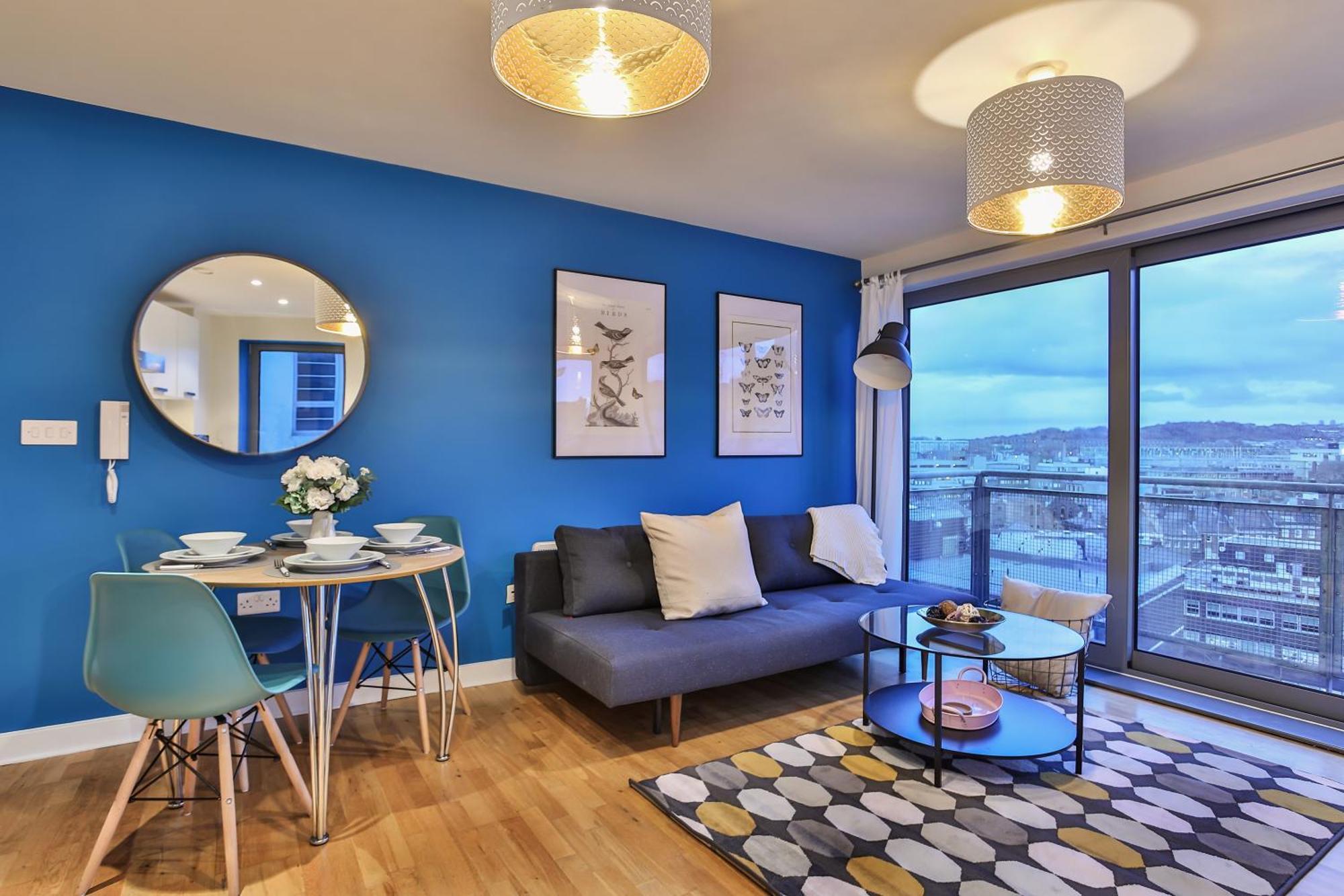 Skyview Apartment By Noknokstay - City Centre With Parking - Group, Family, Business Sheffield Eksteriør billede