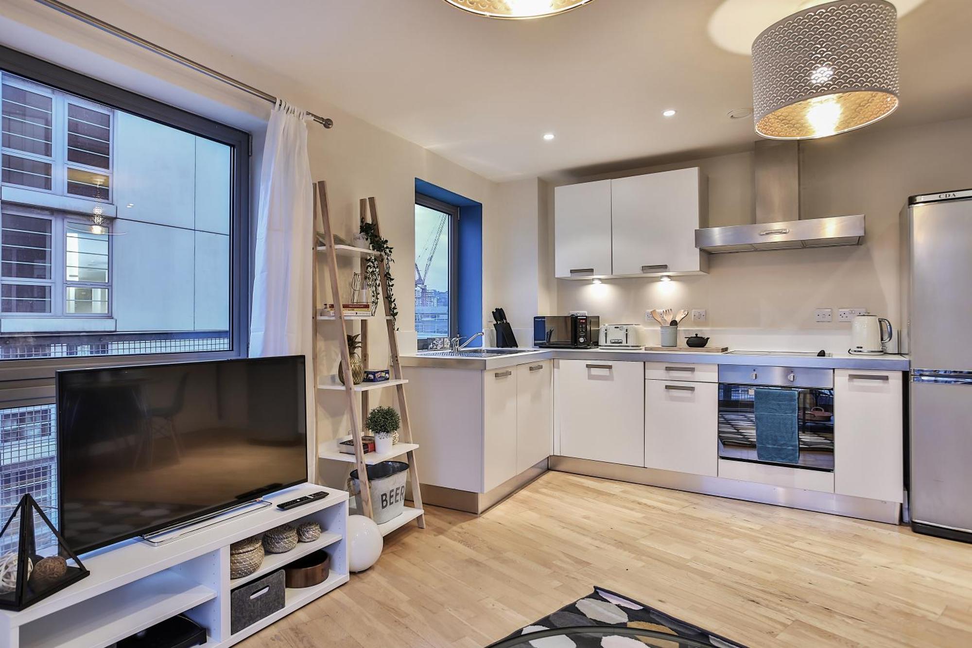 Skyview Apartment By Noknokstay - City Centre With Parking - Group, Family, Business Sheffield Eksteriør billede